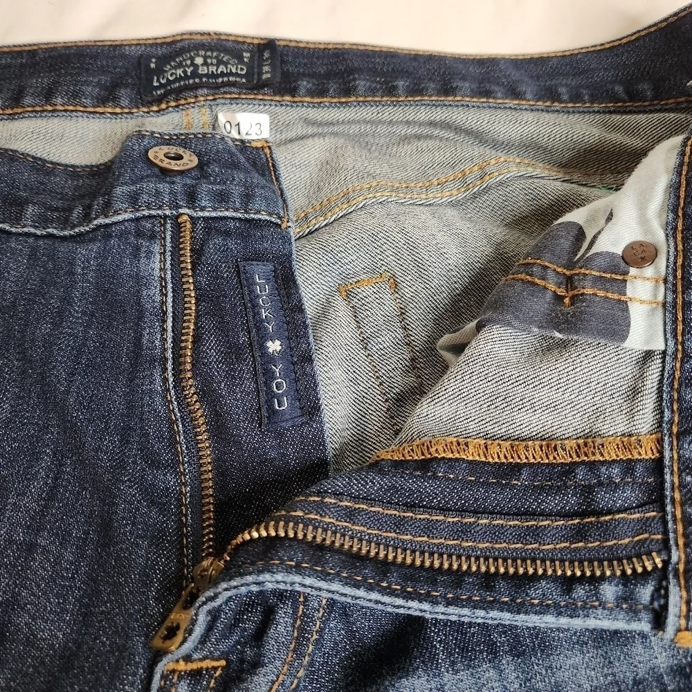 Lucky Brand Men's 221 Original Straight Blue Jeans Size 36x30